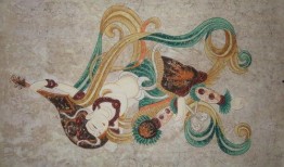 敦煌壁画背景吃瓜,千年瓜香，穿越时空的味蕾之旅