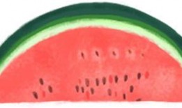 人物吃瓜简笔画